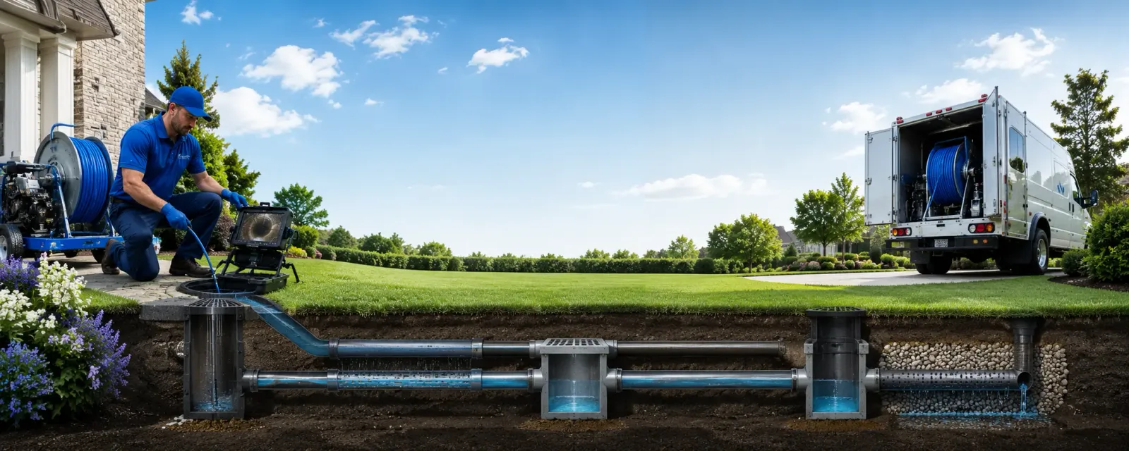Outdoor drain cleaning information for Sullivan, NH